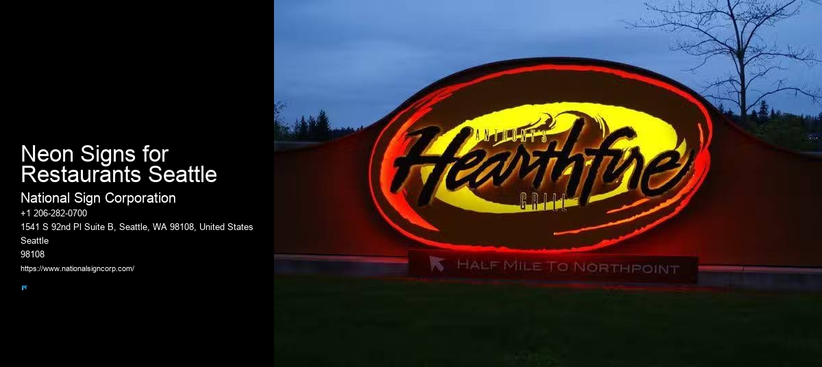 Affordable RGB Signs Neon Signs for Restaurants Seattle