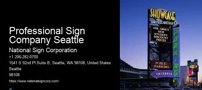 Monument Sign Installation Professional Sign Company Seattle