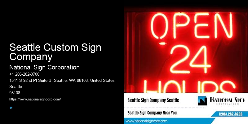 Professional Interior Signage Seattle Custom Sign Company