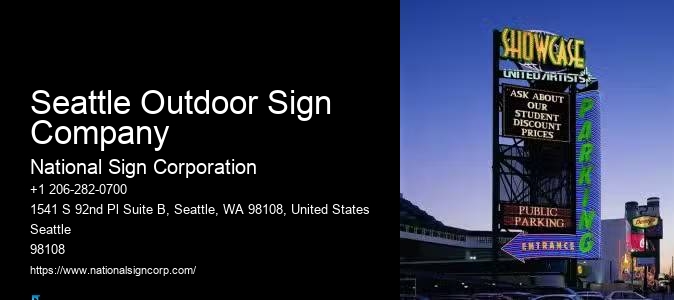 Seattle Outdoor Sign Company 3D Sign Makers