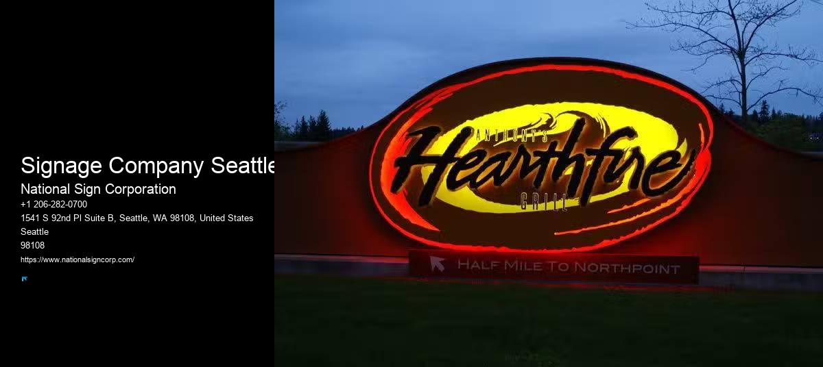 Neon Signage Solutions Signage Company Seattle