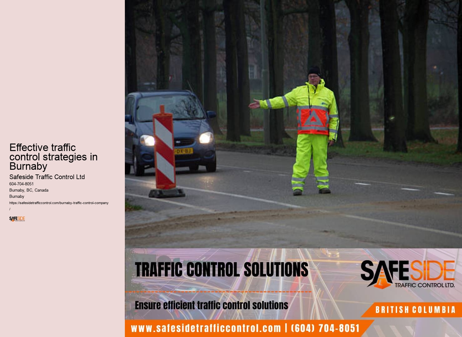 Ensure continuous compliance with traffic control regulations Burnaby