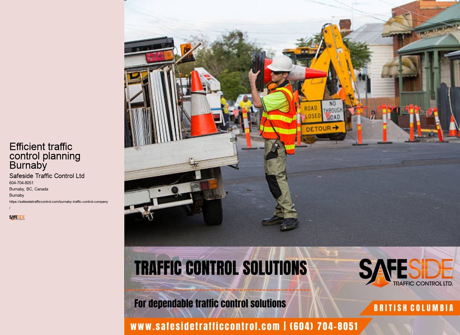 Unique traffic management solutions Burnaby