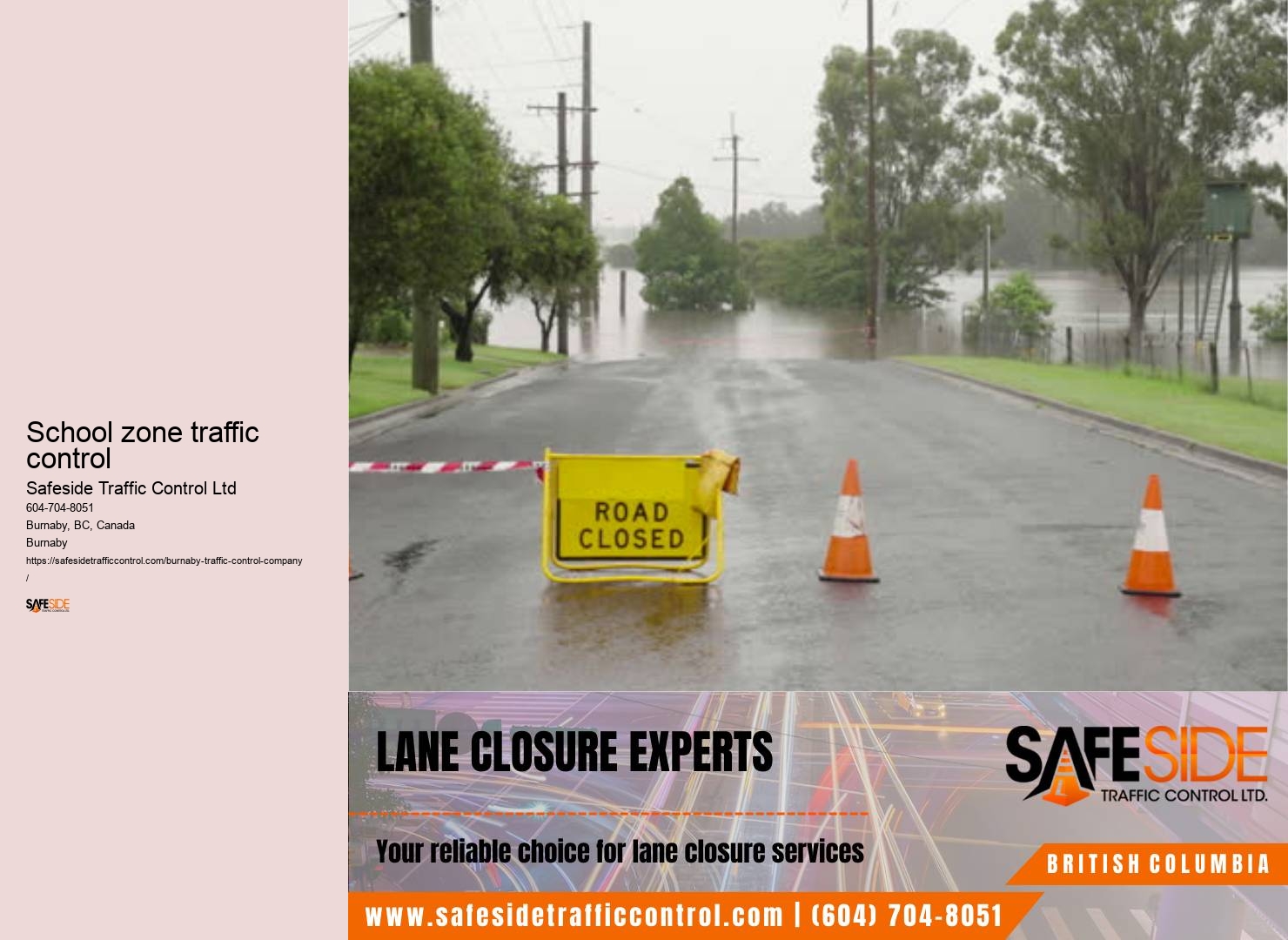Accredited traffic control training Burnaby
