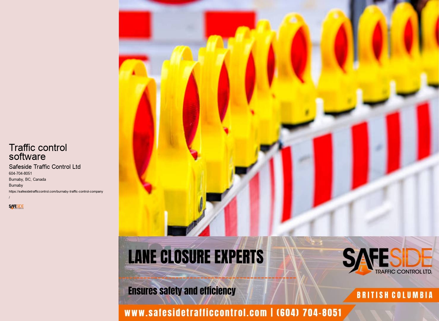 Burnaby traffic cones maintenance services