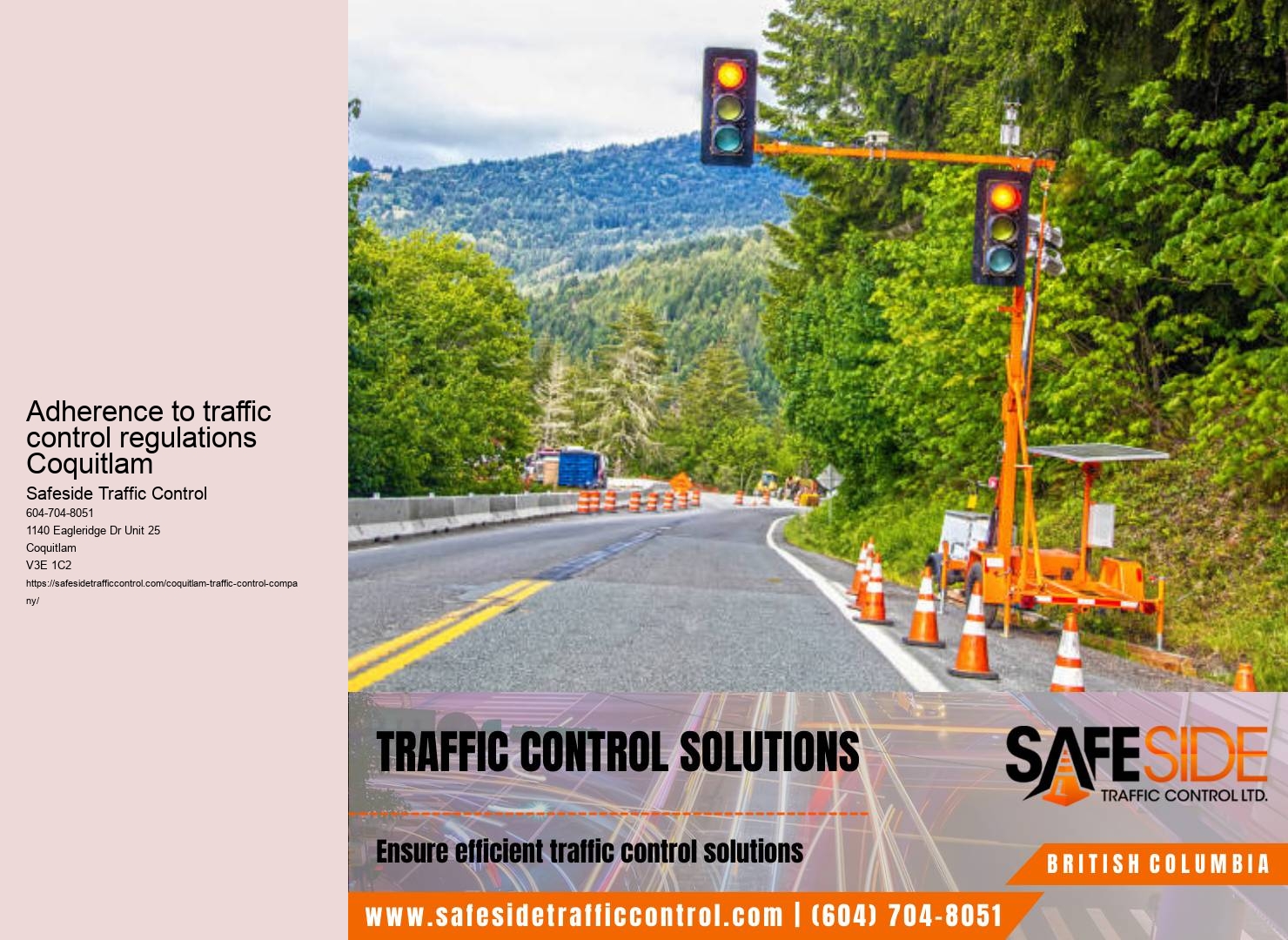 Leading provider of traffic management solutions in Coquitlam