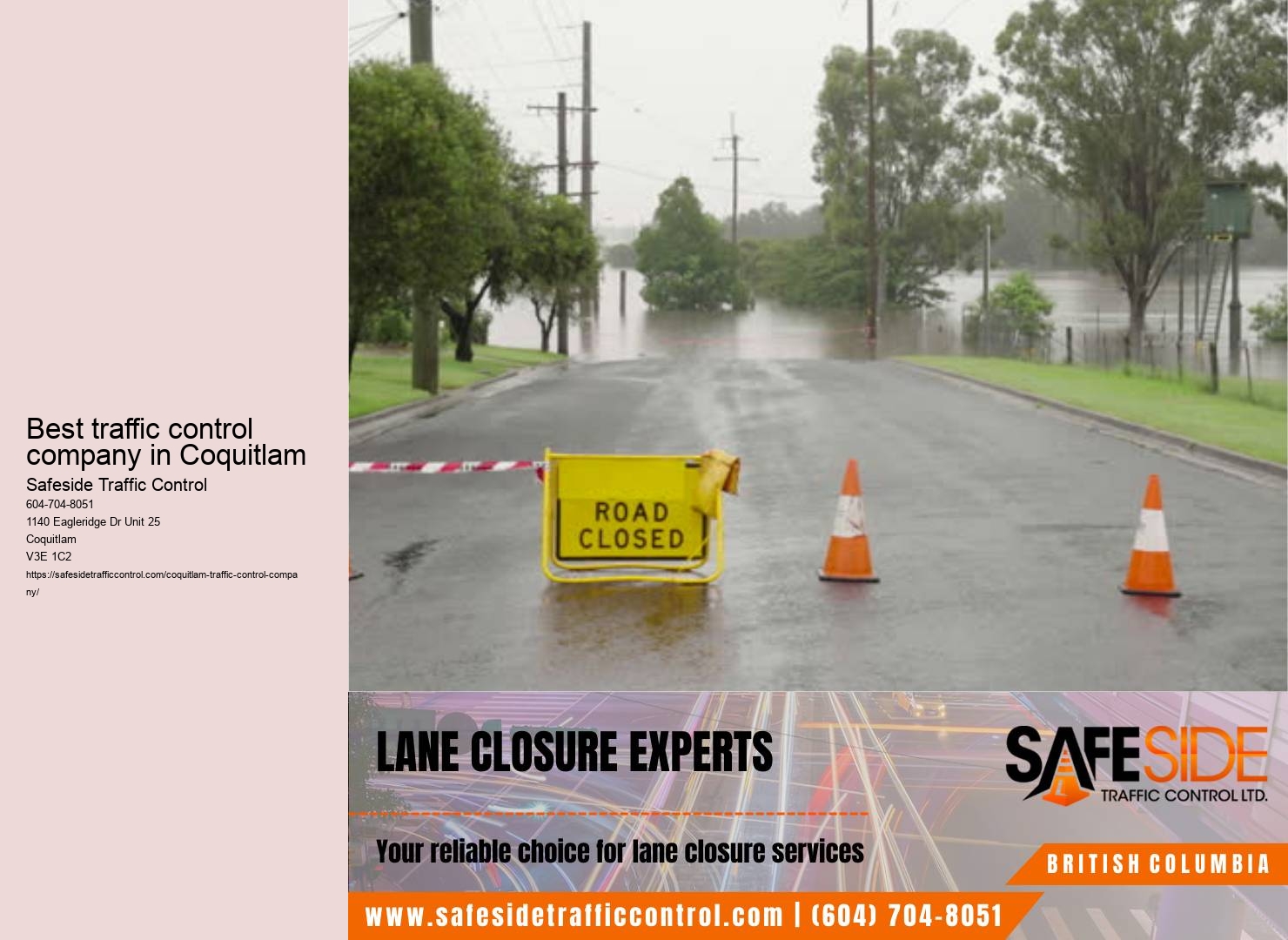 Traffic control equipment sales Coquitlam