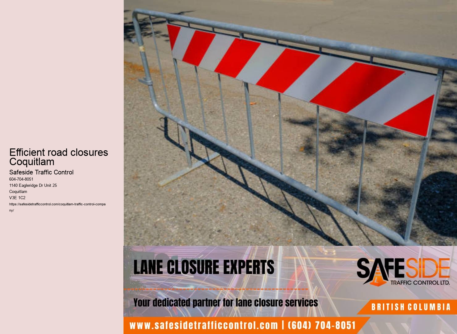 Best traffic control company in Coquitlam