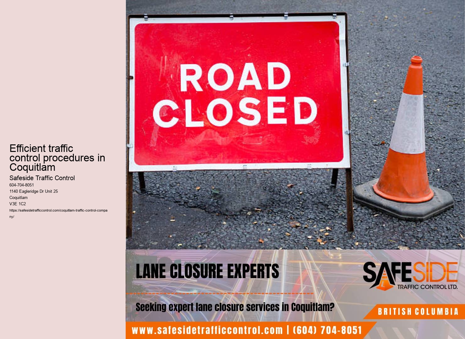 Coquitlam road closure coordination