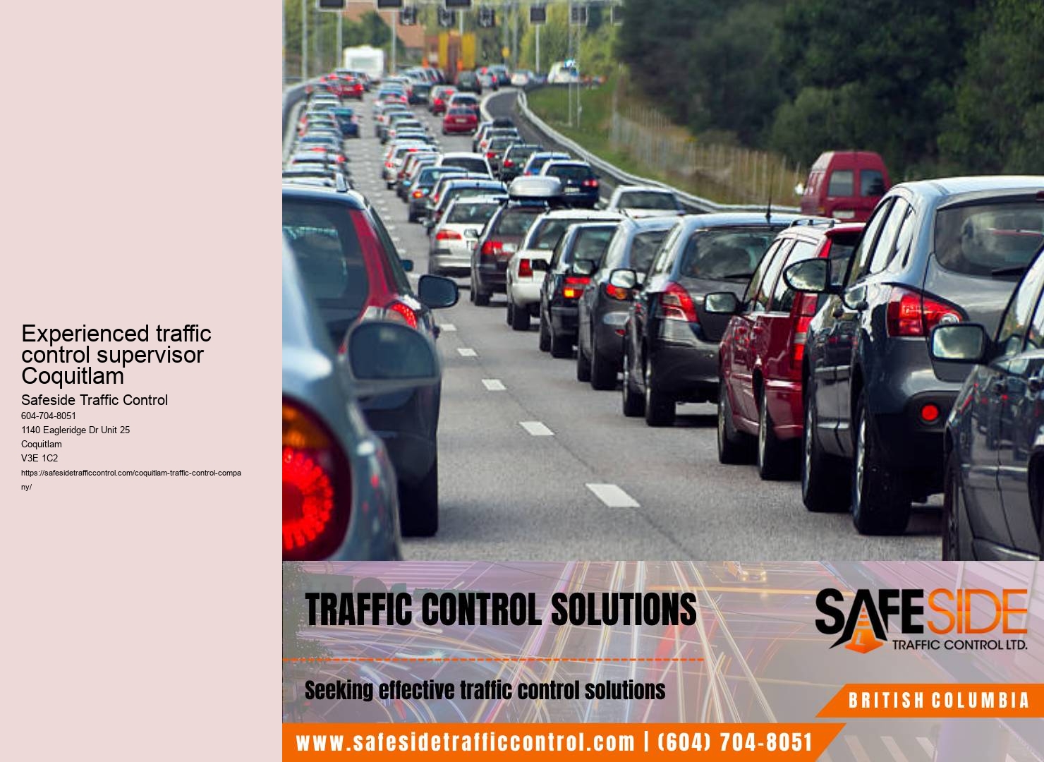 Roadwork traffic solutions Coquitlam