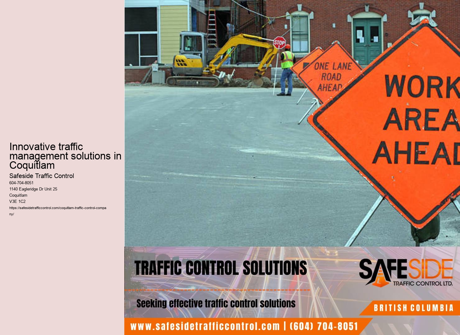 Coquitlam traffic control equipment rental services