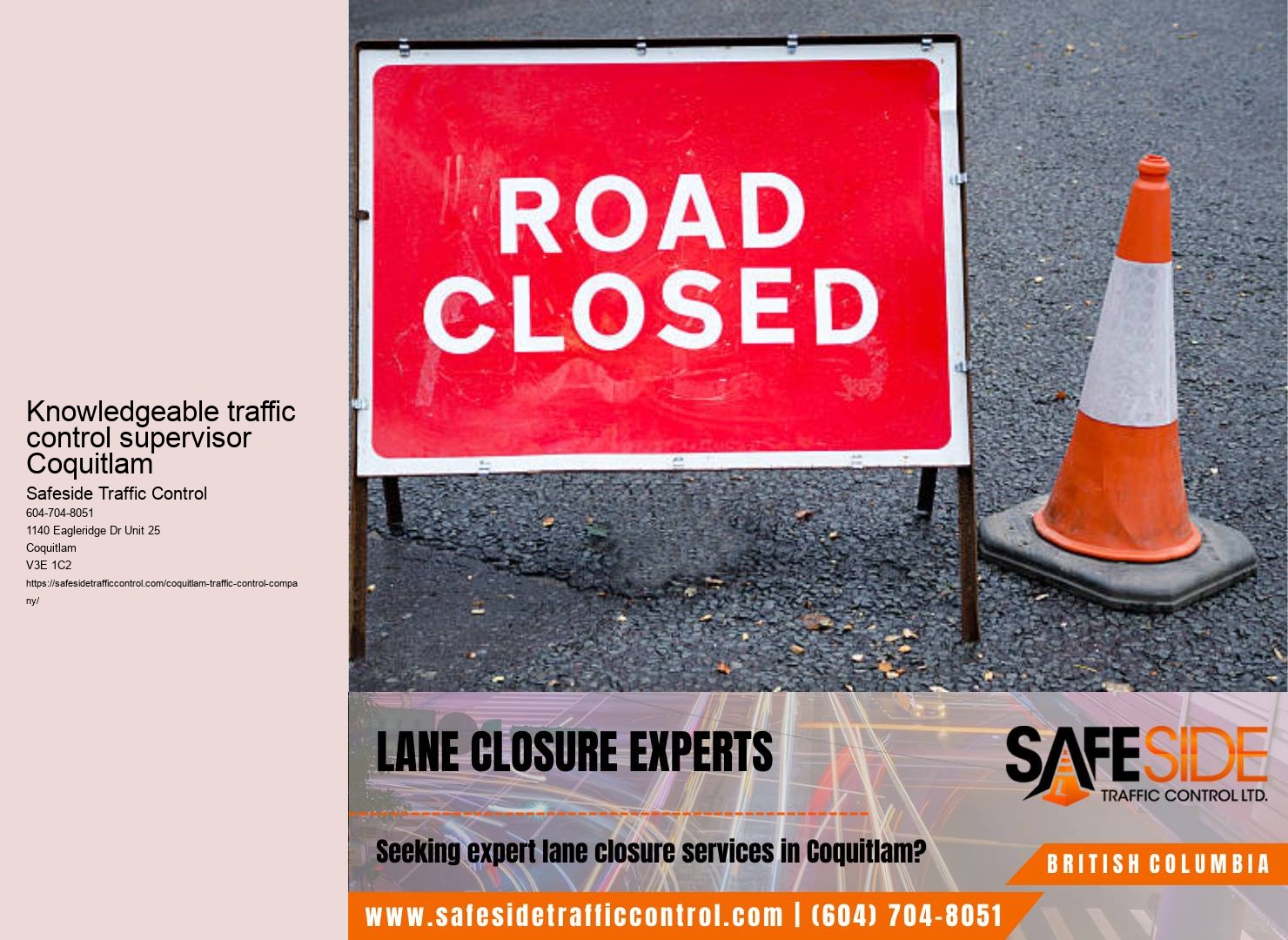 Roadwork safety Coquitlam