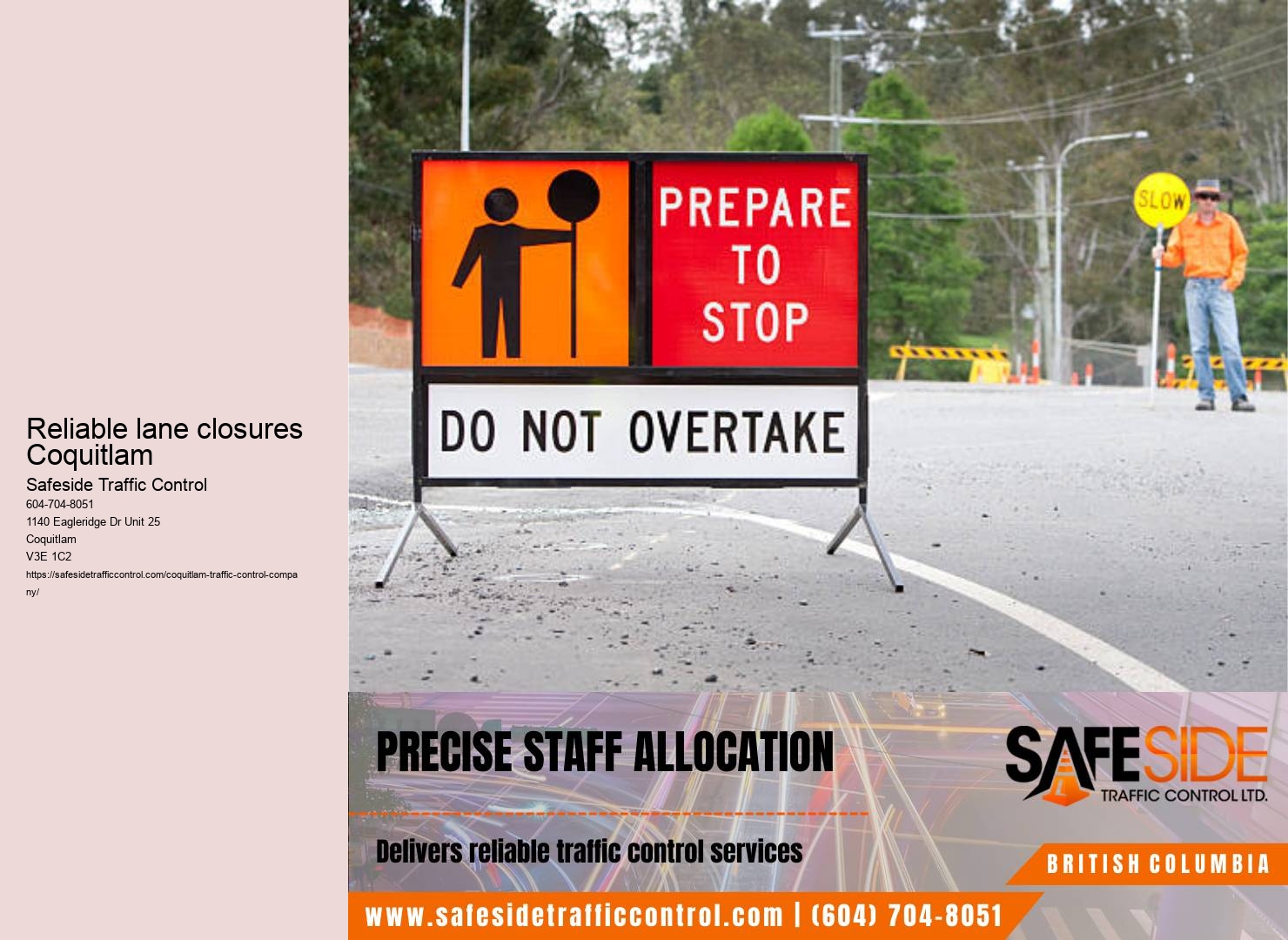 Coquitlam roadwork traffic flow optimization