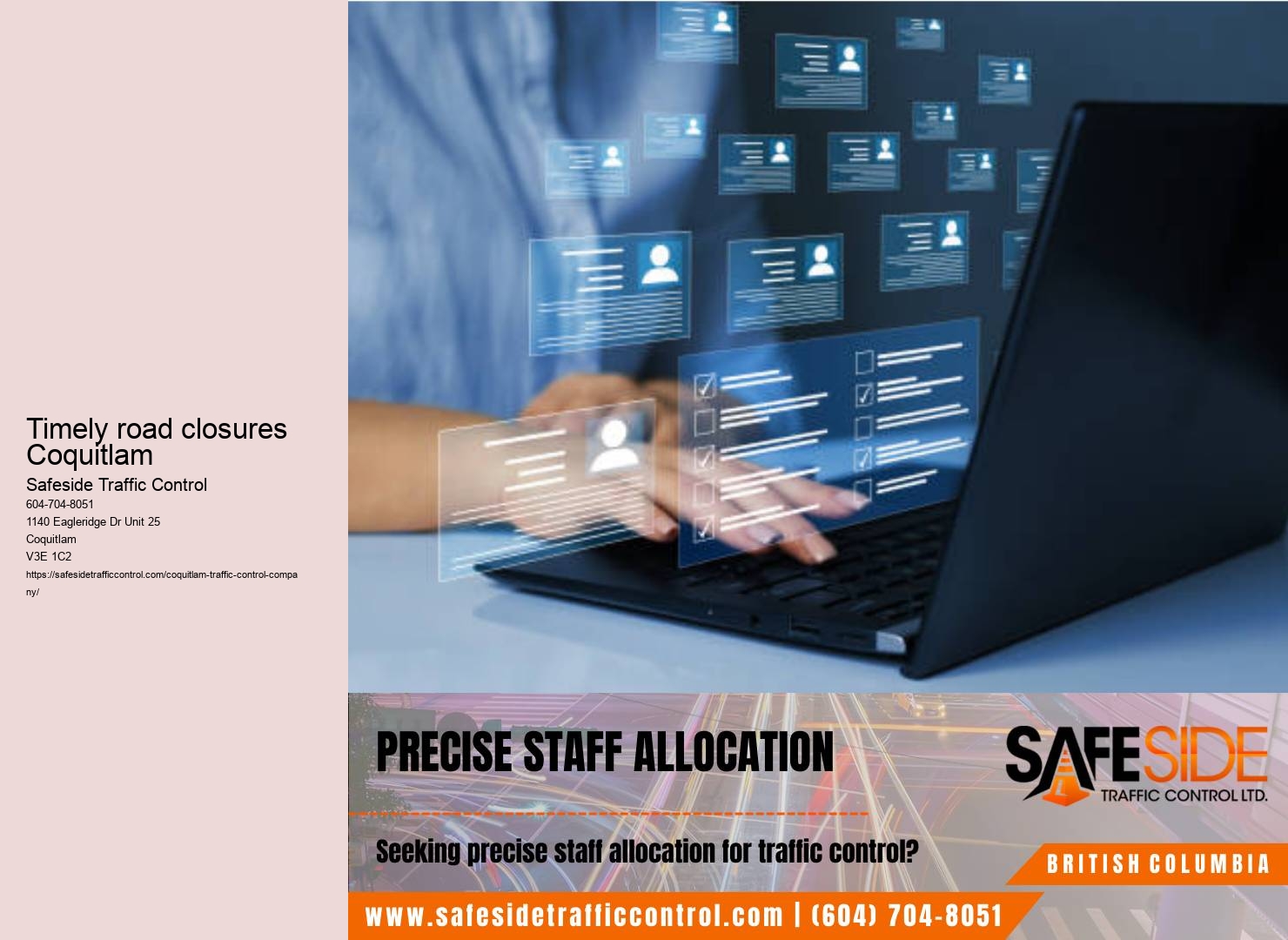 Adherence to traffic control regulations Coquitlam