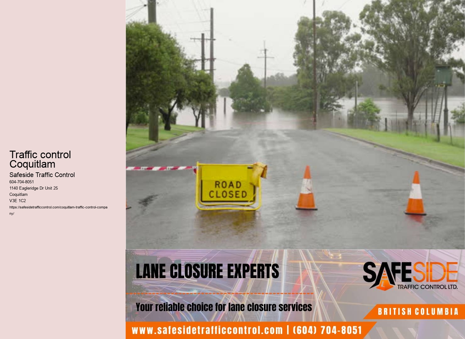 Traffic control equipment maintenance Coquitlam