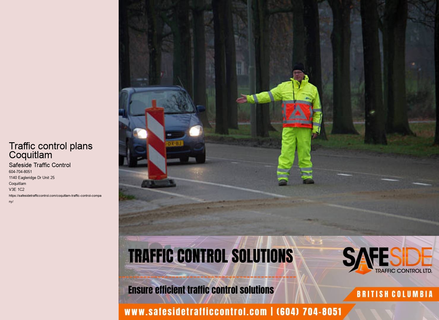 Roadwork traffic management solutions Coquitlam