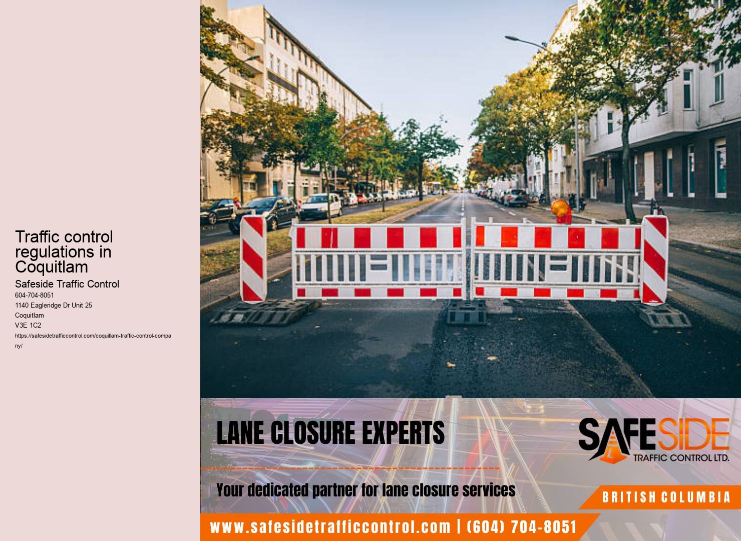 Coquitlam pedestrian crossing signage