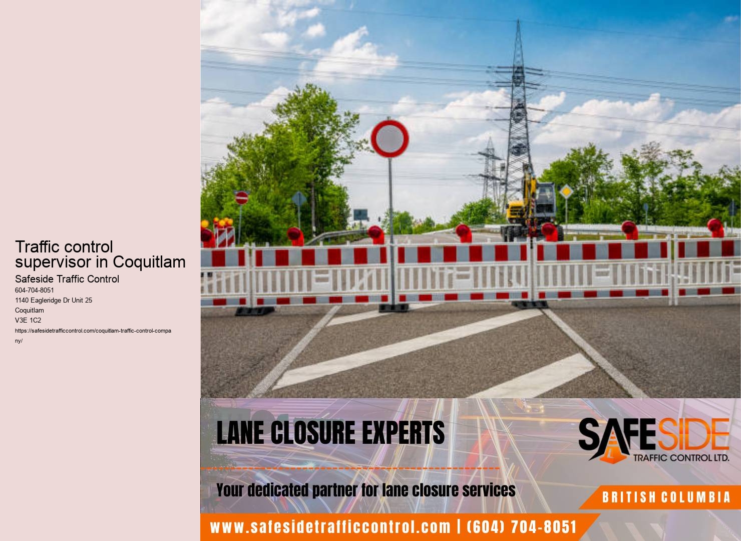 Coquitlam traffic safety specialists