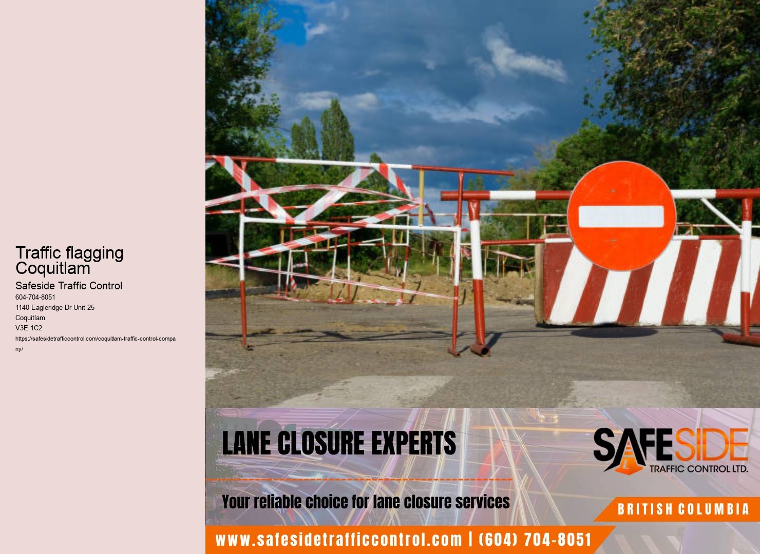 Work zone safety in Coquitlam