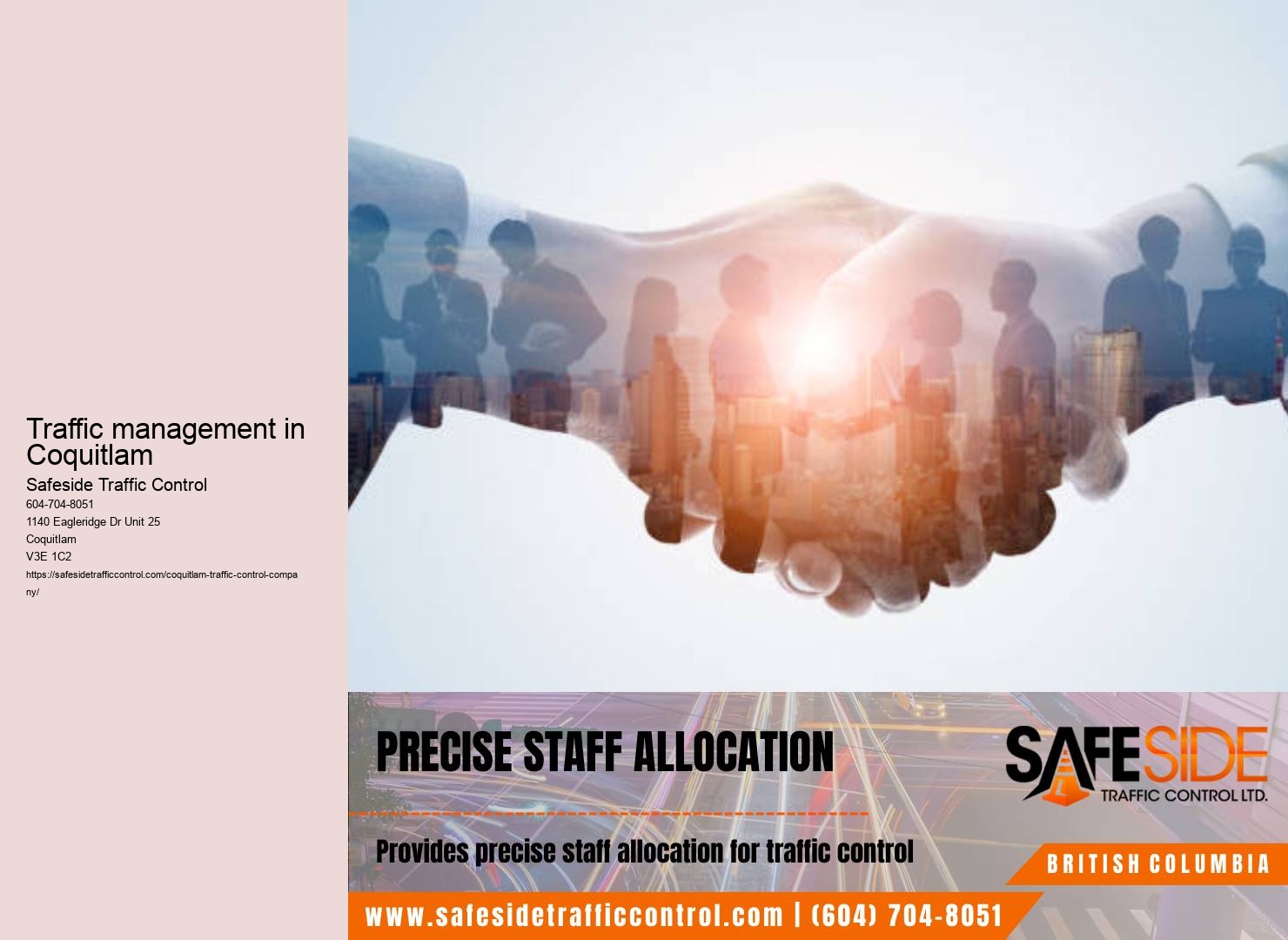 Coquitlam traffic management consulting and implementation