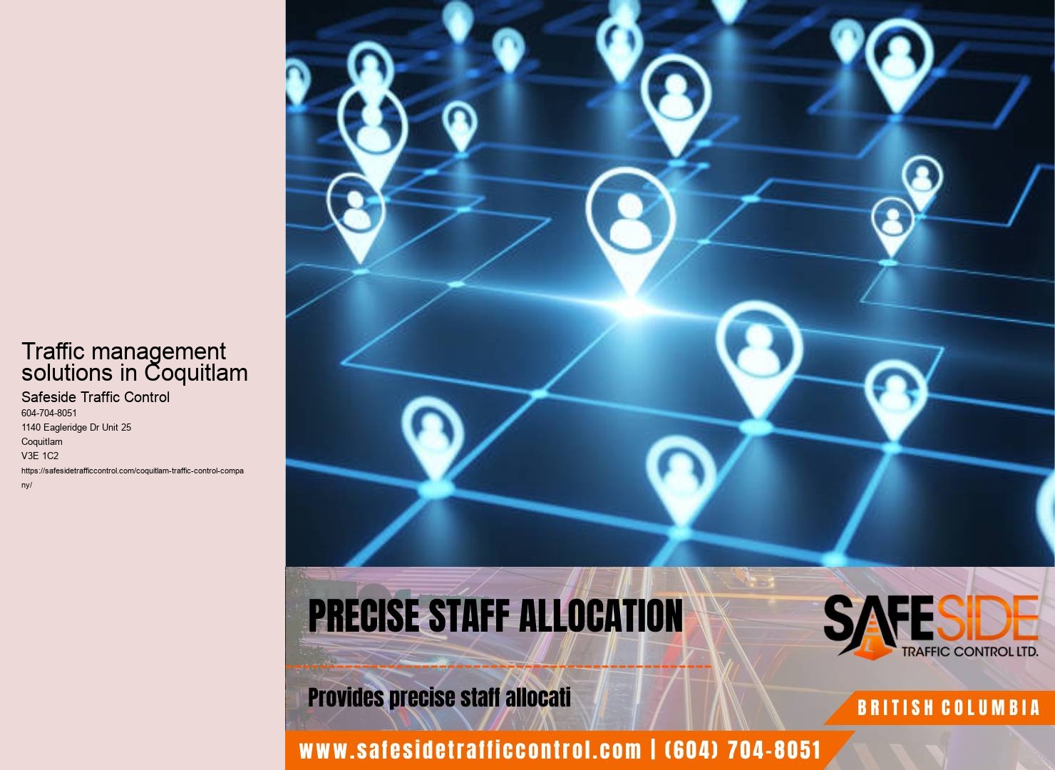 Coquitlam roadwork traffic control devices installation and maintenance