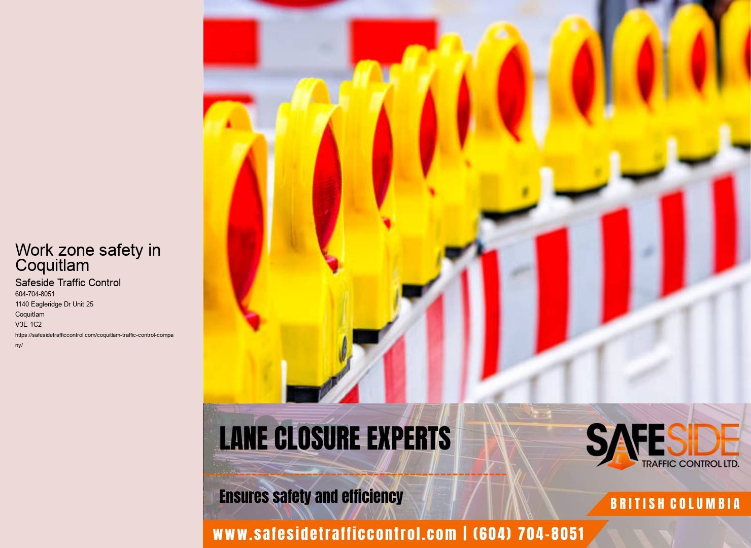 Quality traffic control equipment Coquitlam