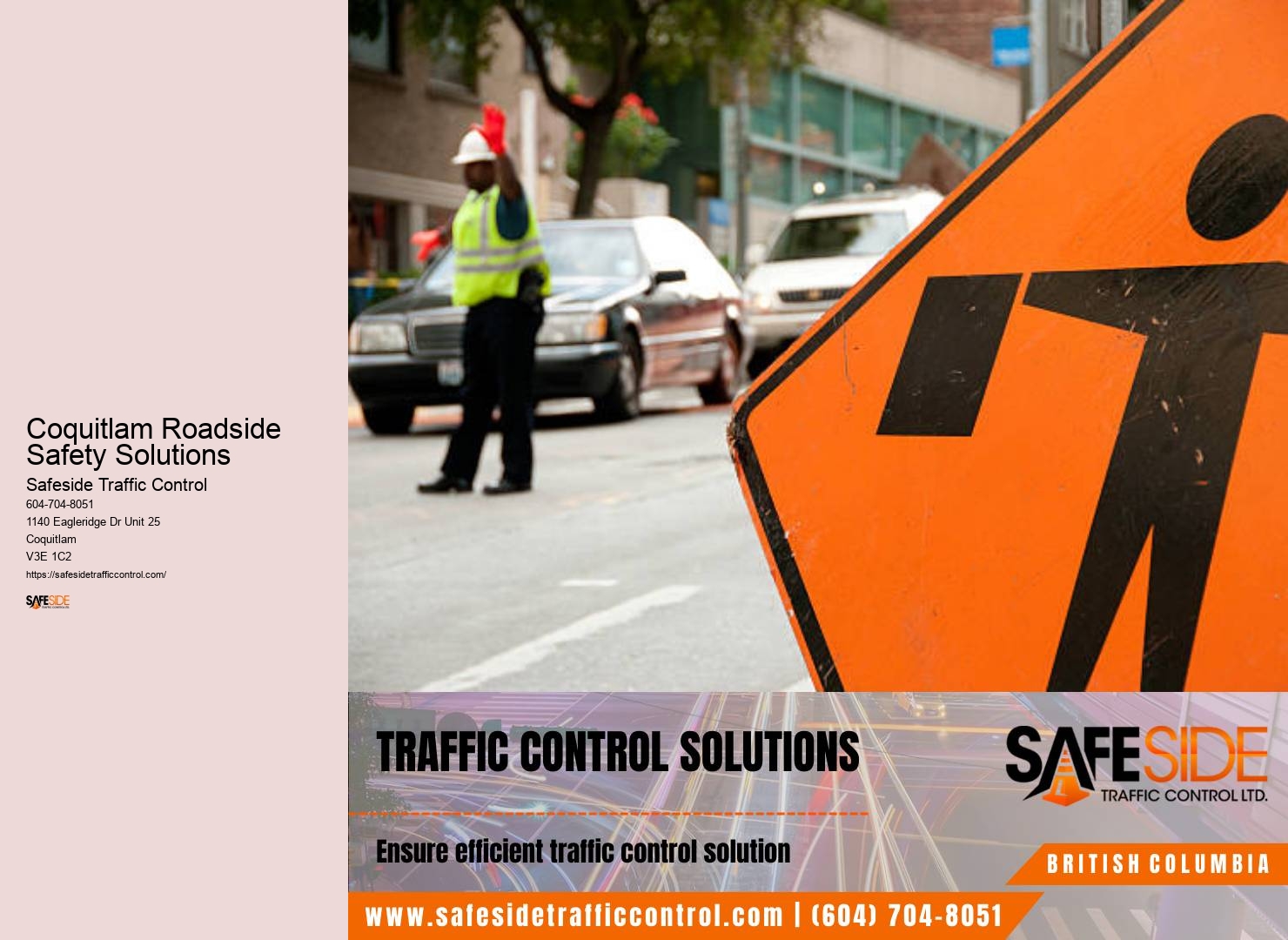 Coquitlam Roadside Safety Solutions Work Zone Safety Solutions Provider