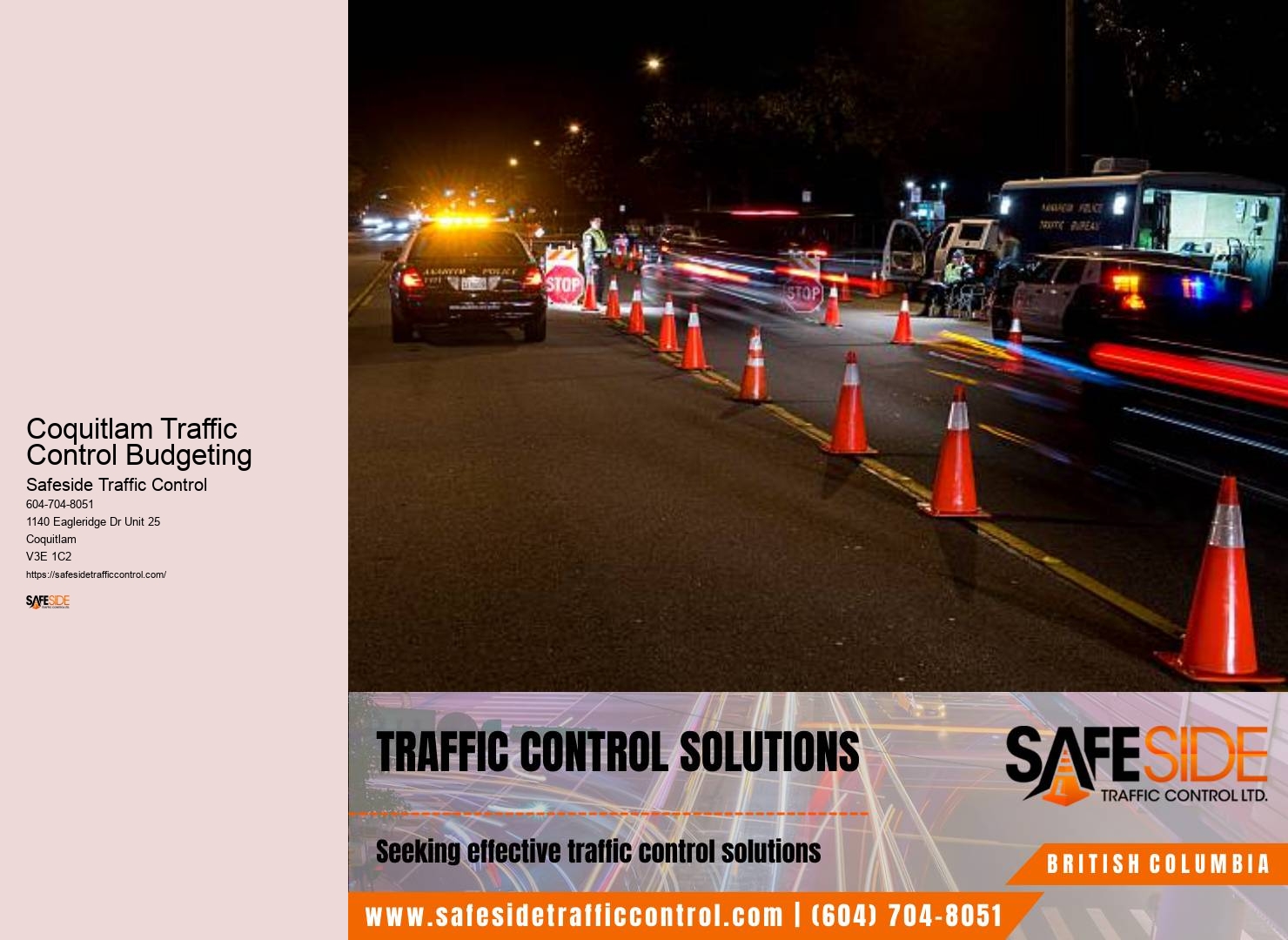 Coquitlam Traffic Control Budgeting Traffic Control Communication