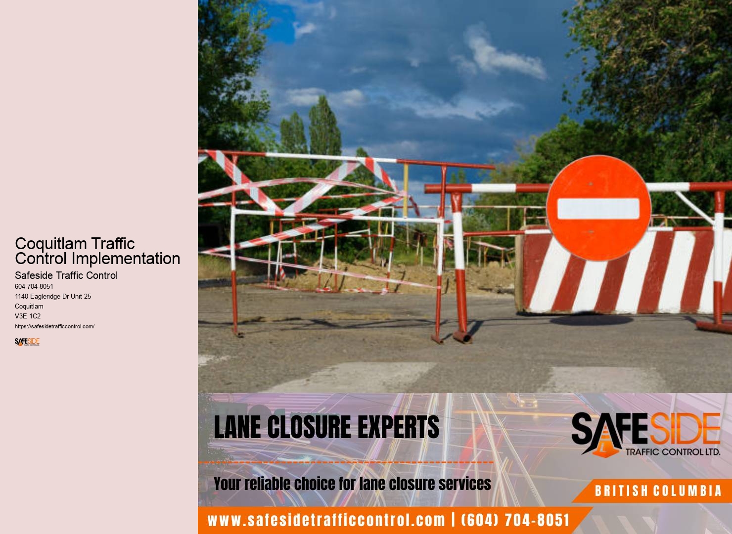 Traffic Control Companies in Coquitlam Traffic Control Implementation
