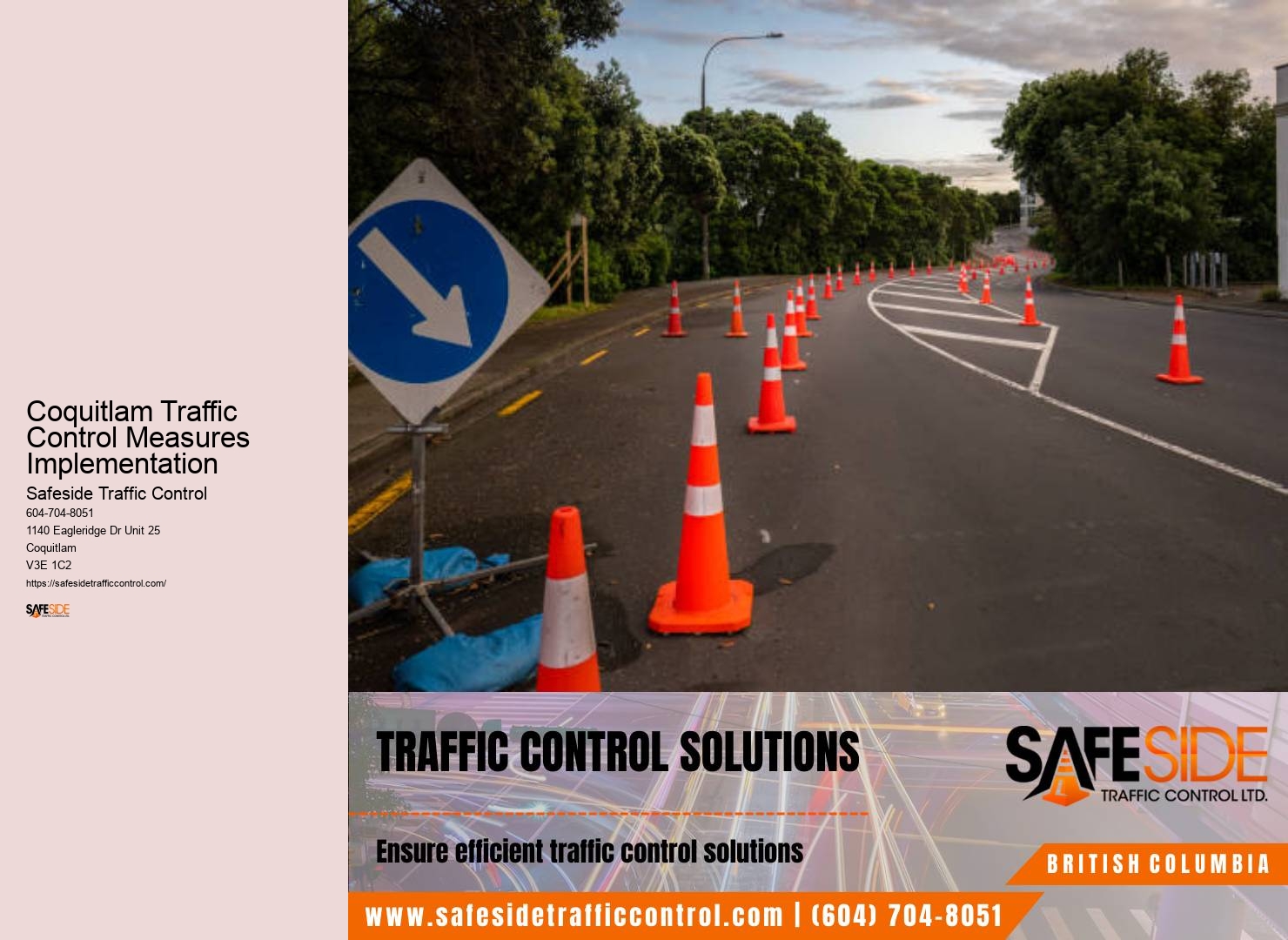 Coquitlam Traffic Control Measures Implementation Traffic Control Supervisor Consultation Services