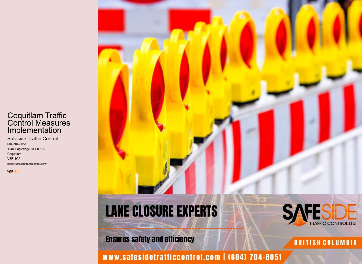 Customized Traffic Management Solutions Consultancy Coquitlam Traffic Control Measures Implementation