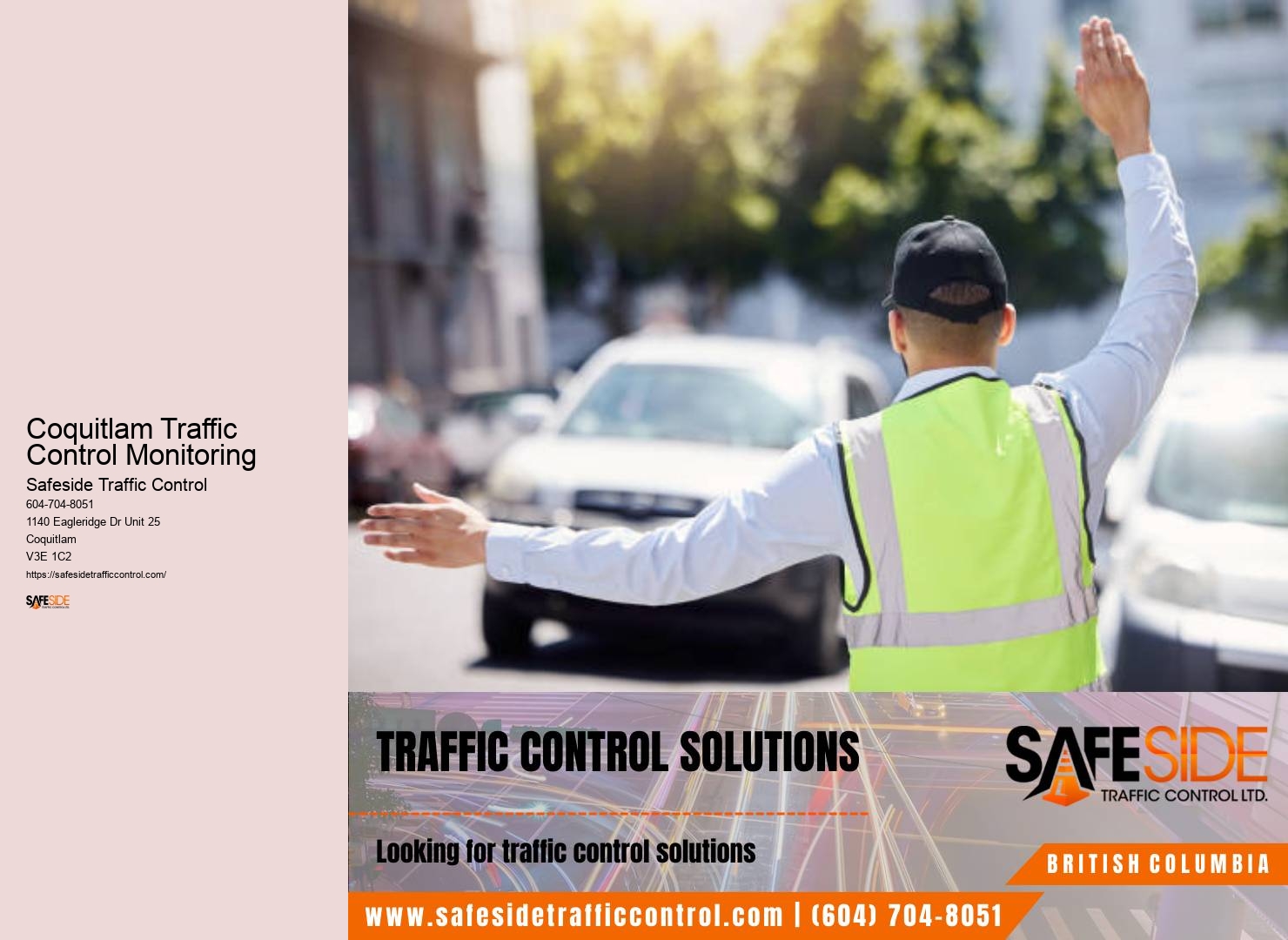 Advanced Work Zone Safety Measures Coquitlam Traffic Control Monitoring