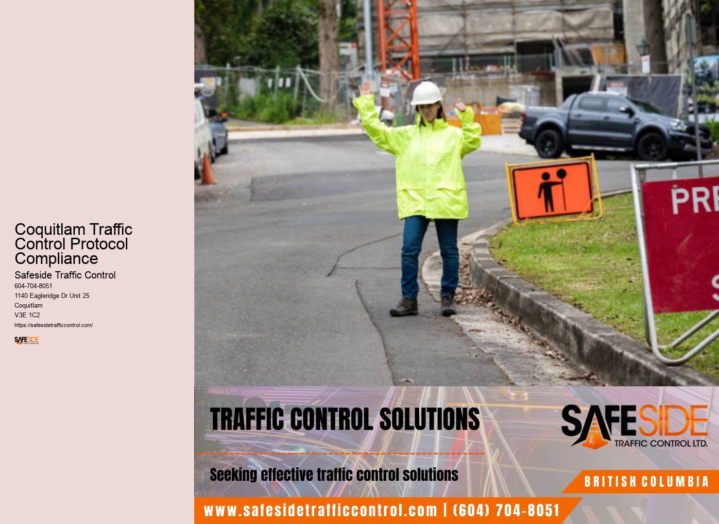 Coquitlam Traffic Control Protocol Compliance Construction Site Safety Management