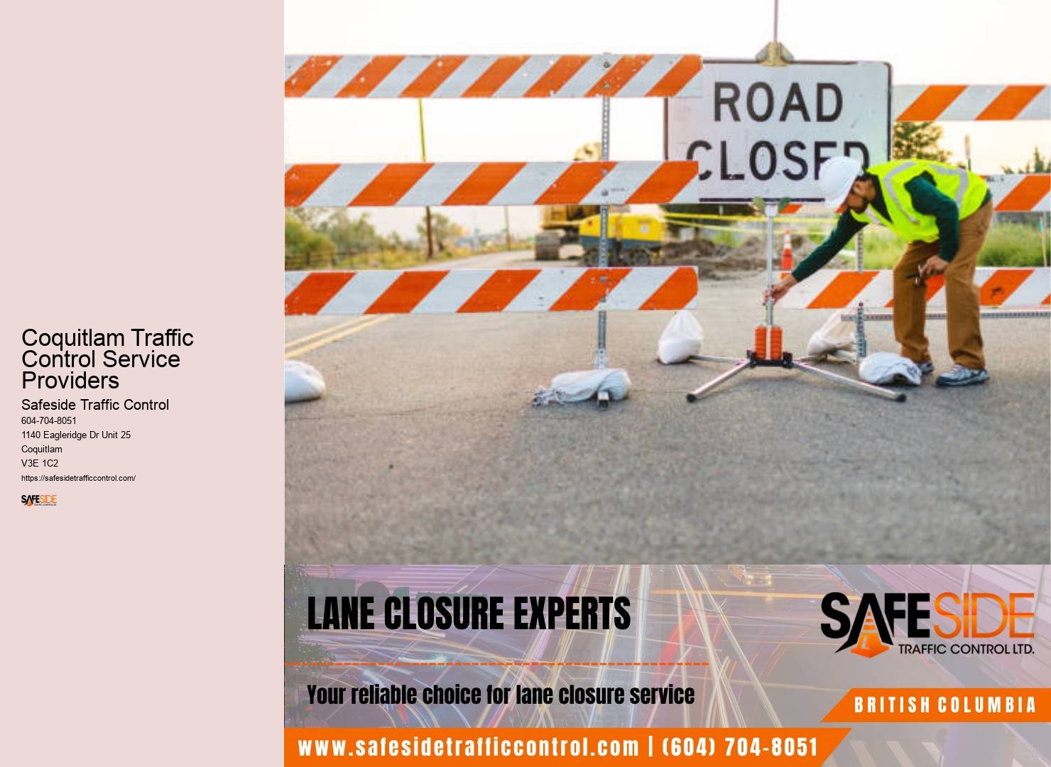 Coquitlam Traffic Control Service Providers Temporary Traffic Control Services