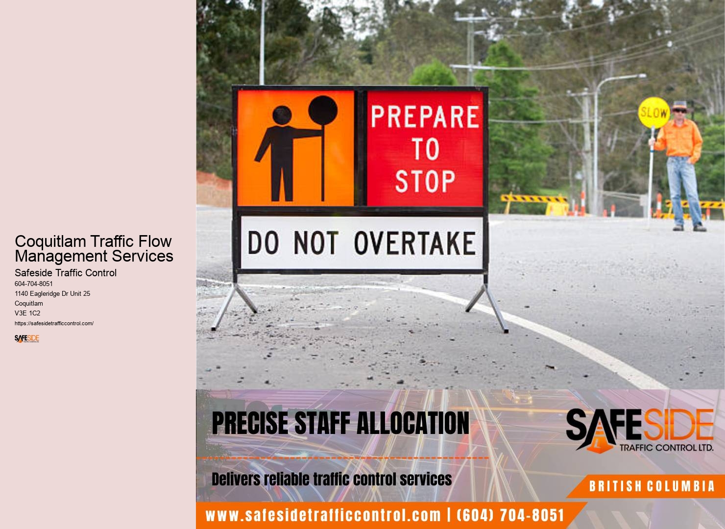 Traffic Control Equipment Coquitlam Traffic Flow Management Services