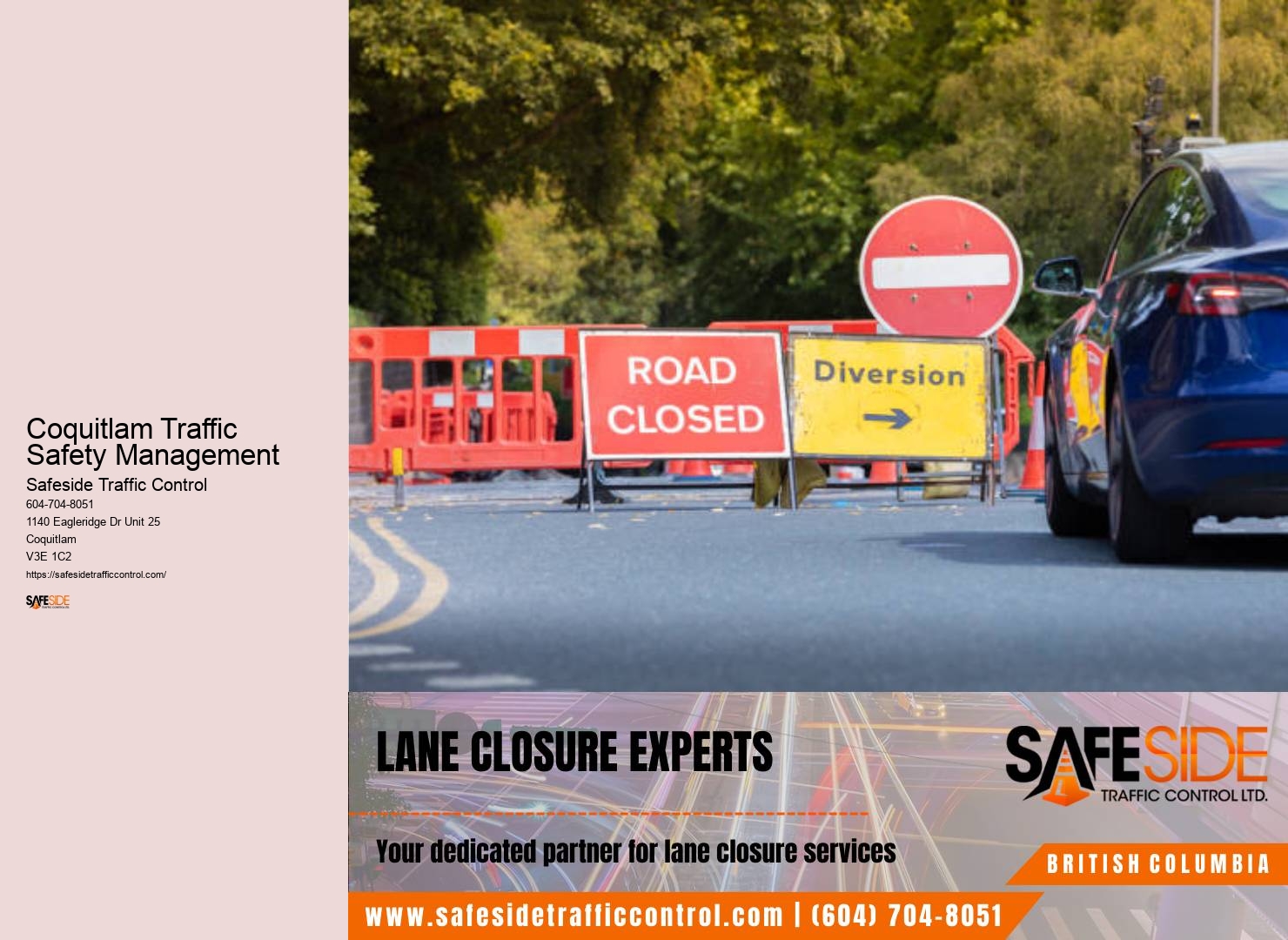 Coquitlam Traffic Safety Management Traffic Management Solutions Consultancy