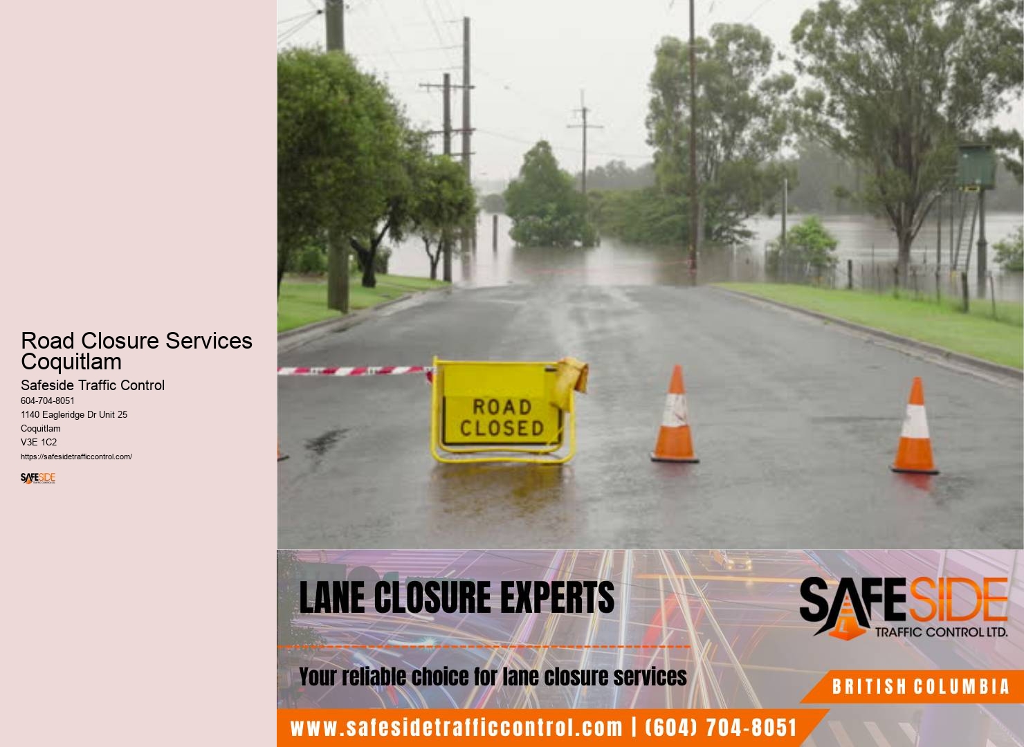 Traffic Control Training Workshops Road Closure Services Coquitlam