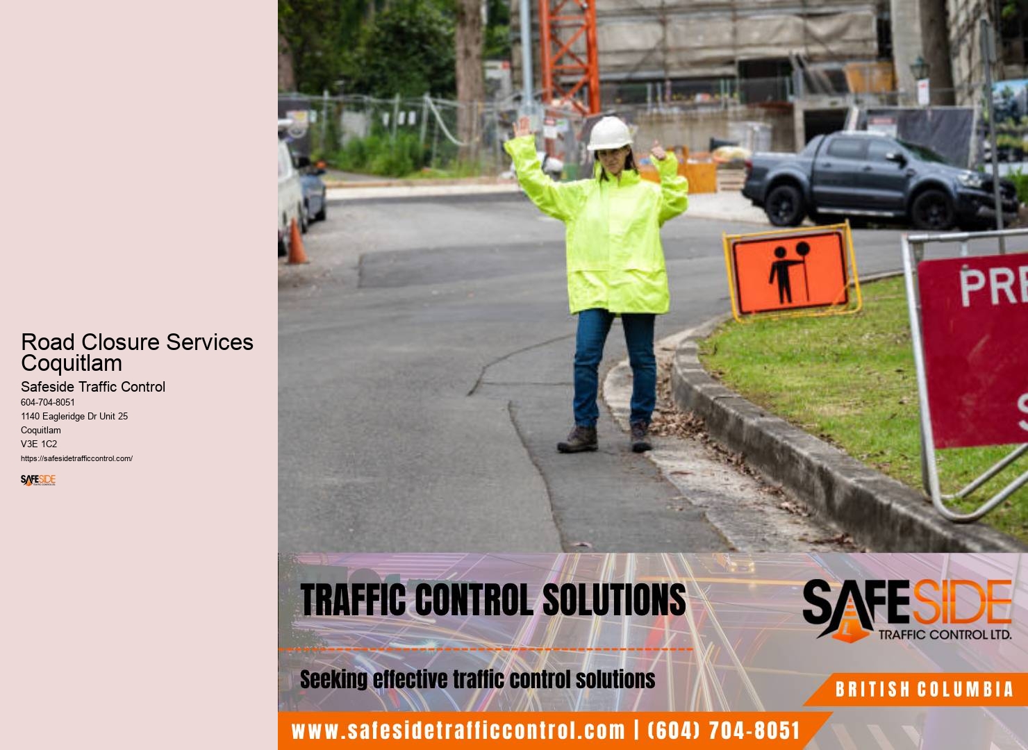 Road Closure Services Coquitlam Traffic Control Service Quality
