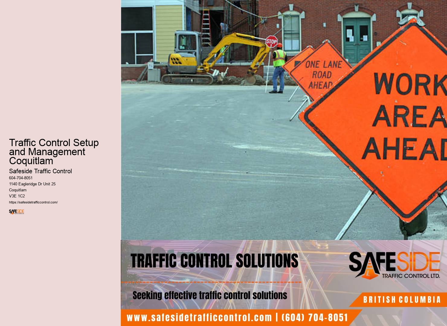 Traffic Control Setup and Management Coquitlam Traffic Safety Management