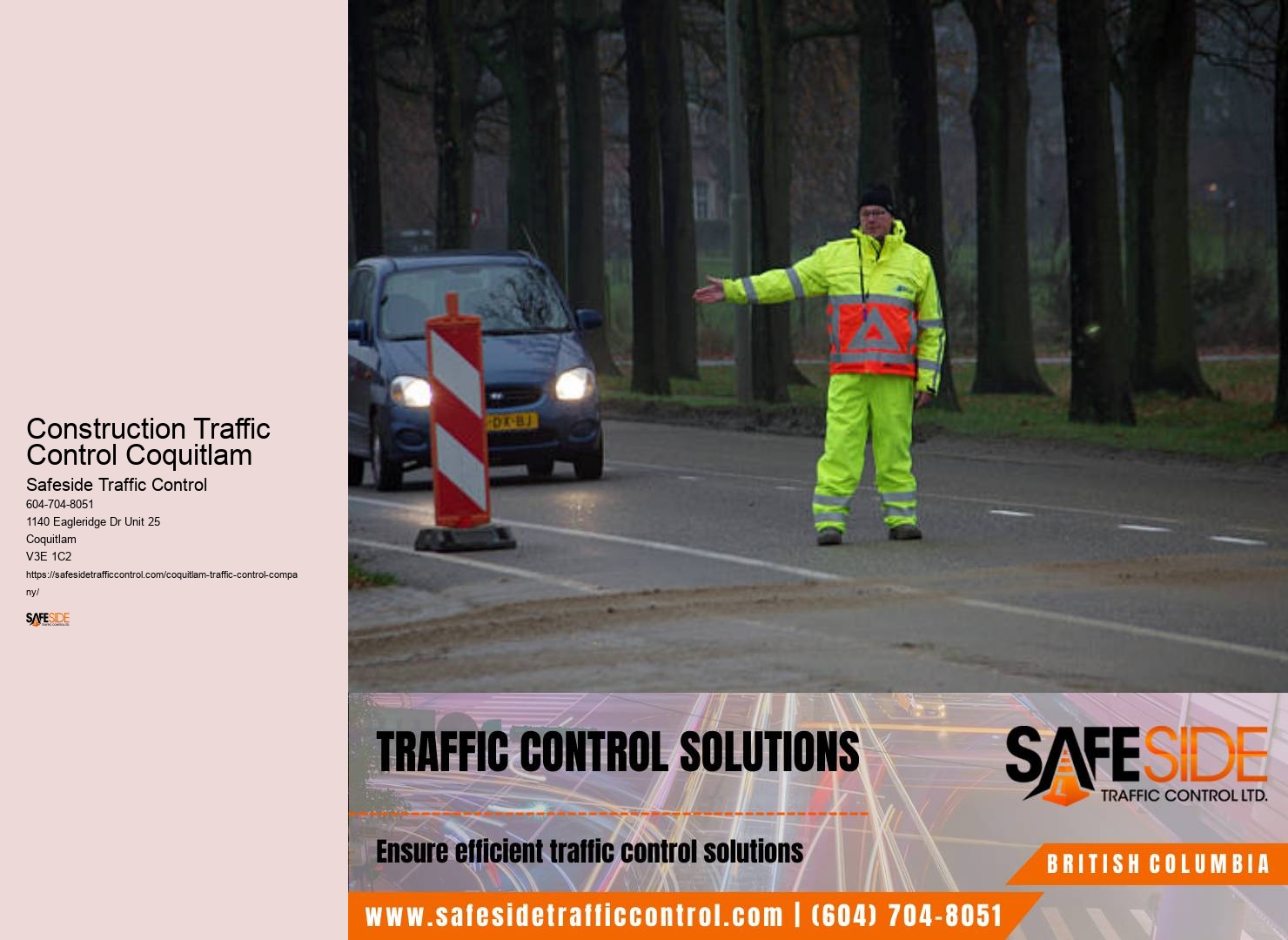 Construction Traffic Control Coquitlam Road Traffic Plans