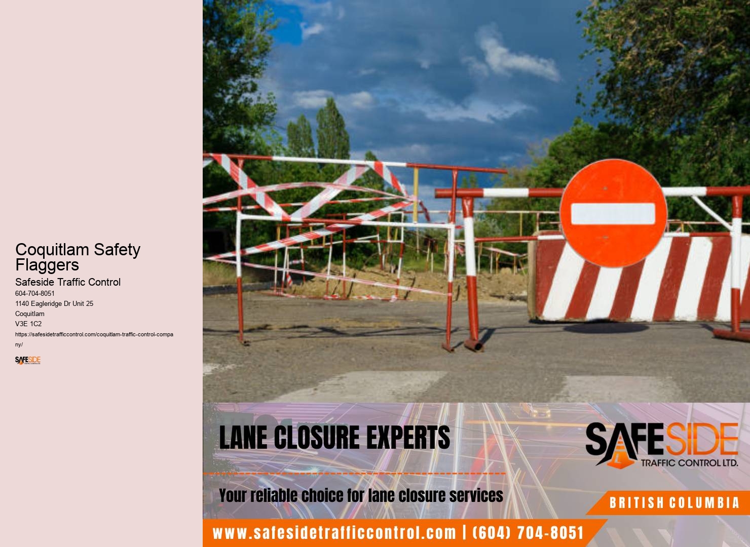 Coquitlam Safety Flaggers Construction Traffic Flow Management