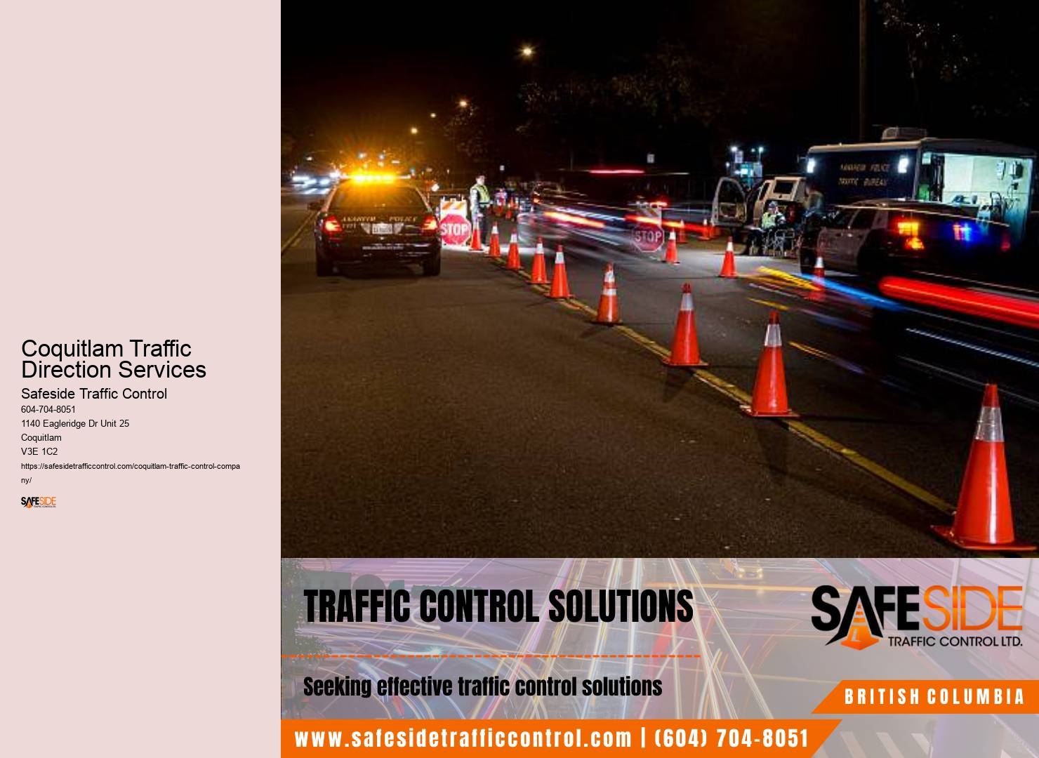Coquitlam Traffic Direction Services Traffic Control Engineering Services