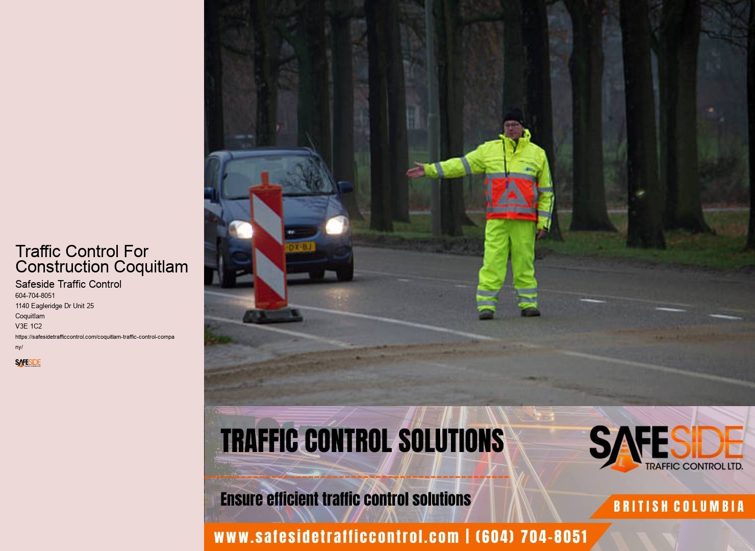 Traffic Control For Construction Coquitlam Road Safety Services