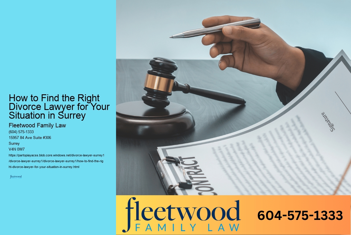 How to Find the Right Divorce Lawyer in Surrey 