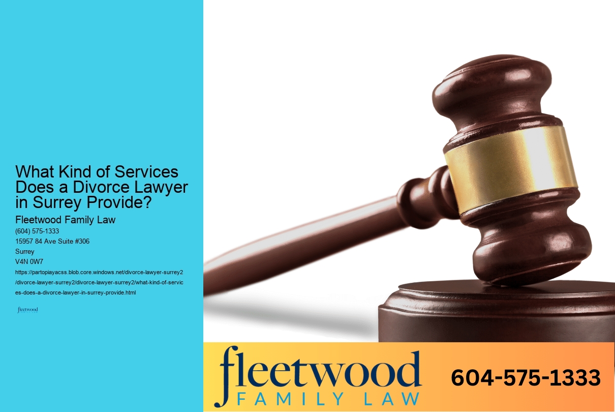 What Kind of Services Does a Divorce Lawyer in Surrey Provide? 