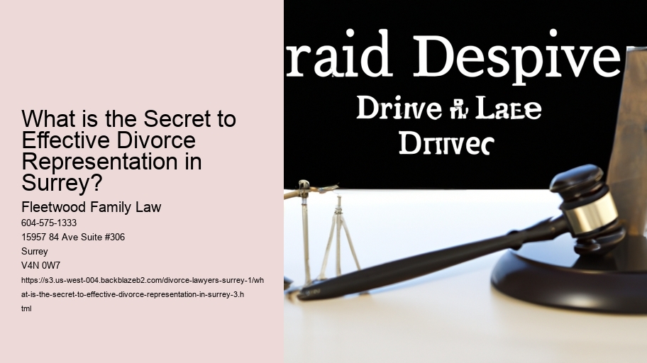 What is the Secret to Effective Divorce Representation in Surrey?