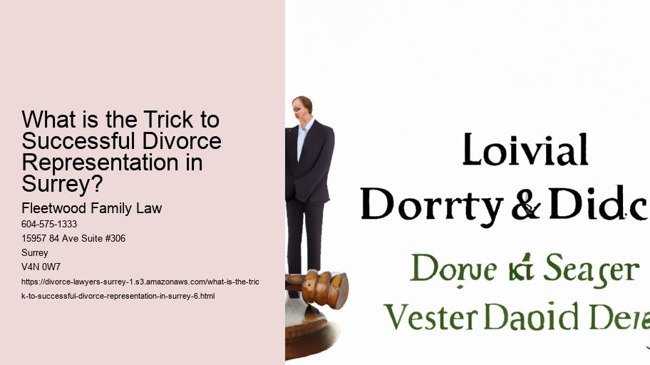 What is the Trick to Successful Divorce Representation in Surrey?