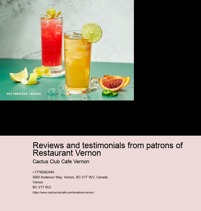 Reviews and testimonials from patrons of Restaurant Vernon