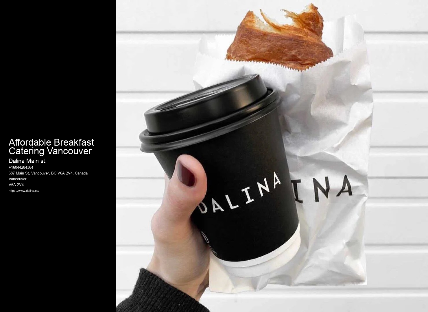 Affordable Breakfast Catering Vancouver Coffee Delivery For Events