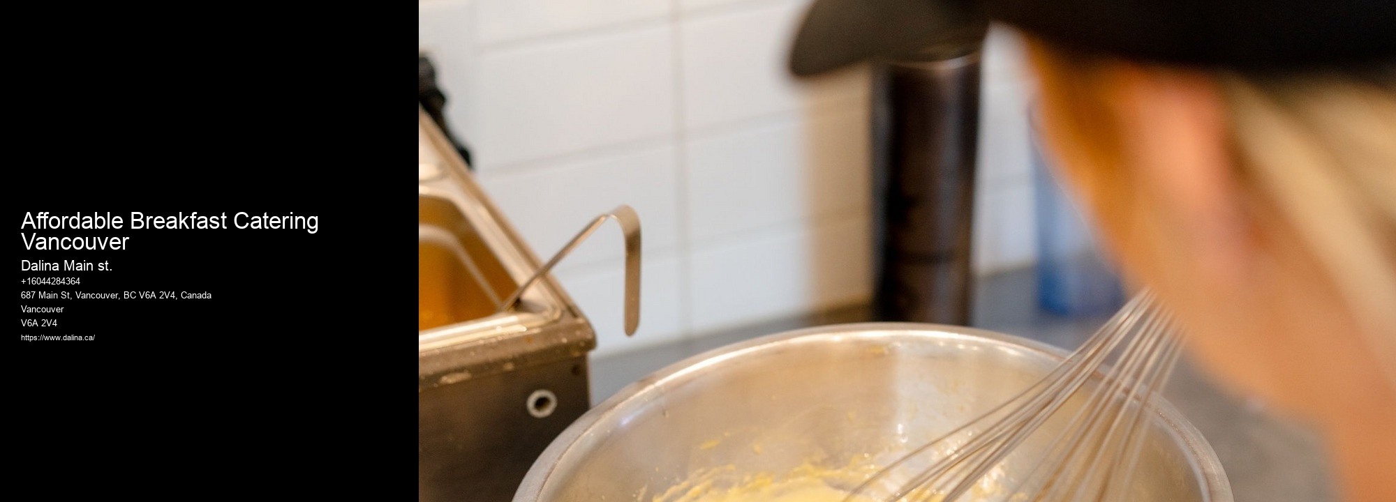 Top Corporate Caterers Affordable Breakfast Catering Vancouver